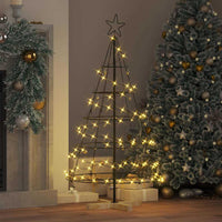 HKM-465107 Pine Cone Shaped Christmas Tree with Solid Pine Wood Stand - 125 cm