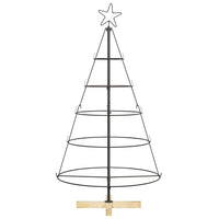 HKM-465107 Pine Cone Shaped Christmas Tree with Solid Pine Wood Stand - 125 cm