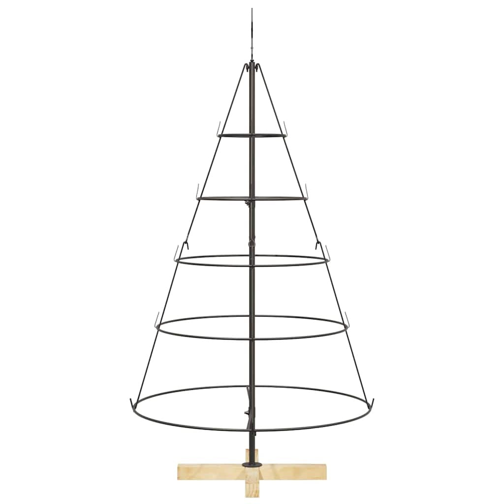 HKM-465107 Pine Cone Shaped Christmas Tree with Solid Pine Wood Stand - 125 cm
