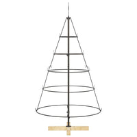 HKM-465107 Pine Cone Shaped Christmas Tree with Solid Pine Wood Stand - 125 cm