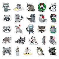 HKM-465171 Coati Cute Style Decorative Waterproof Stickers - 50 Sheets (5.5-8.5cm)