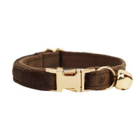 HKM-465171 Cute Cat Collar with Bell and Bow - Cotton Material, Available in S and L Sizes