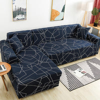 HKM-465363 Geometric Stretch Sofa Cover in Various Colors for Modular Furniture