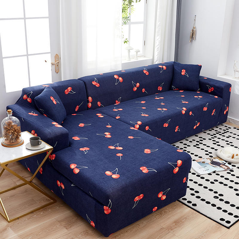 HKM-465363 Geometric Stretch Sofa Cover in Various Colors for Modular Furniture