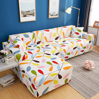 HKM-465363 Geometric Stretch Sofa Cover in Various Colors for Modular Furniture