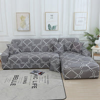 HKM-465363 Geometric Stretch Sofa Cover in Various Colors for Modular Furniture