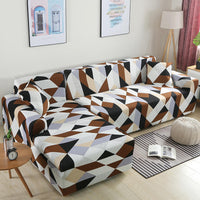 HKM-465363 Geometric Stretch Sofa Cover in Various Colors for Modular Furniture