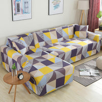 HKM-465363 Geometric Stretch Sofa Cover in Various Colors for Modular Furniture