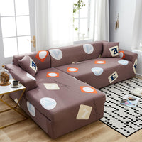 HKM-465363 Geometric Stretch Sofa Cover in Various Colors for Modular Furniture
