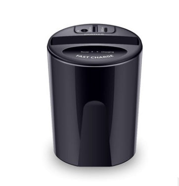 HKM-465363 Wireless Charging Cup for Cars - QI Standard, 10W Power, Includes Base and USB Output, Black