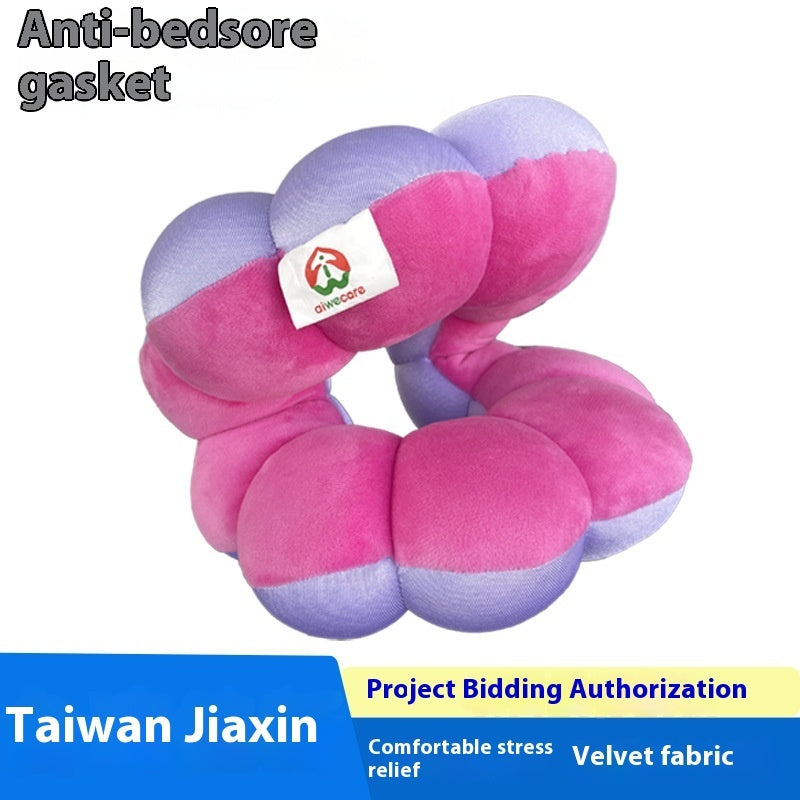 HKM-465427 Deformable Bed Rest Cushion for Elderly - Poly Ball Velvet & Cooling Cloth, Available in Various Colors