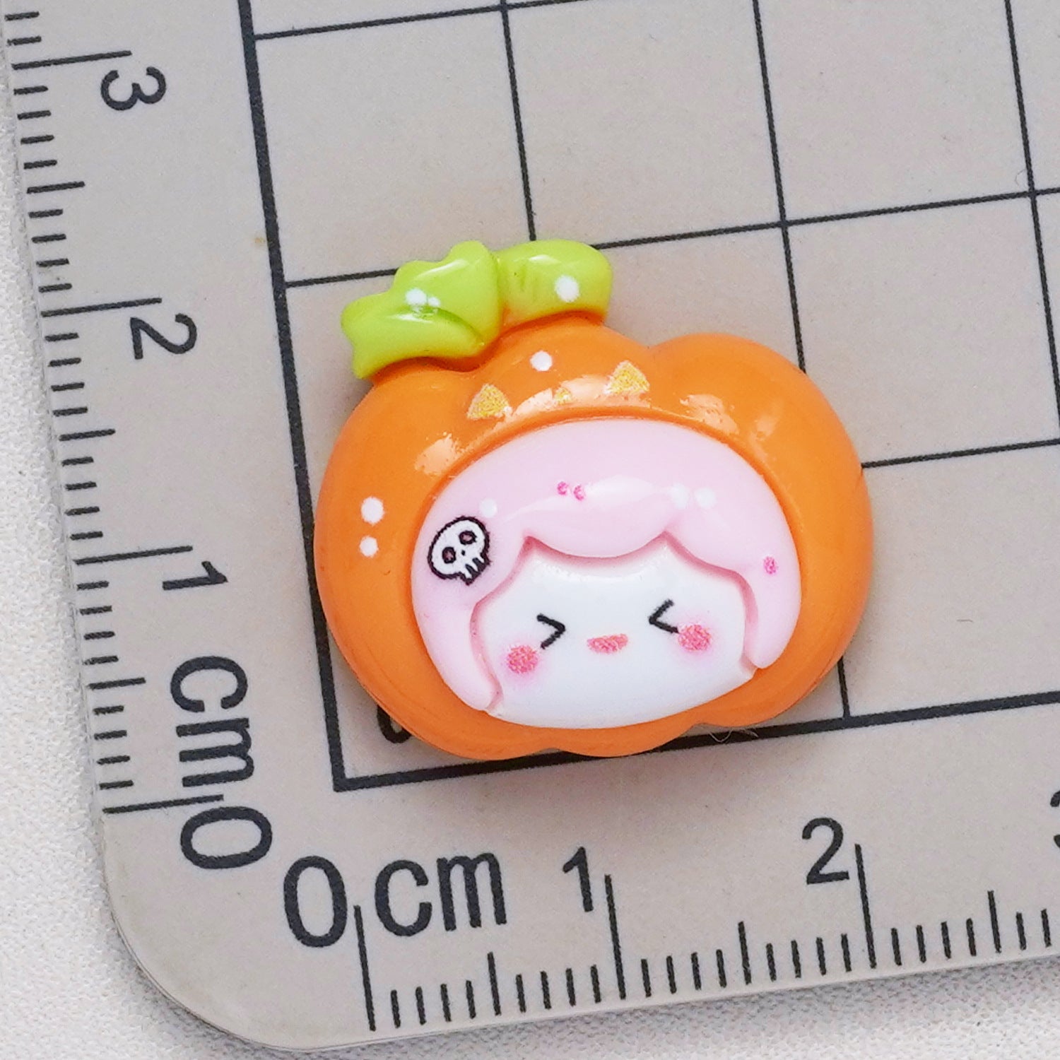 HKM-465427 Wansheng Cartoon Pumpkin Resin Accessories for DIY Jewelry and Phone Cases