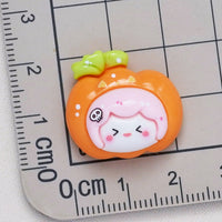 HKM-465427 Wansheng Cartoon Pumpkin Resin Accessories for DIY Jewelry and Phone Cases
