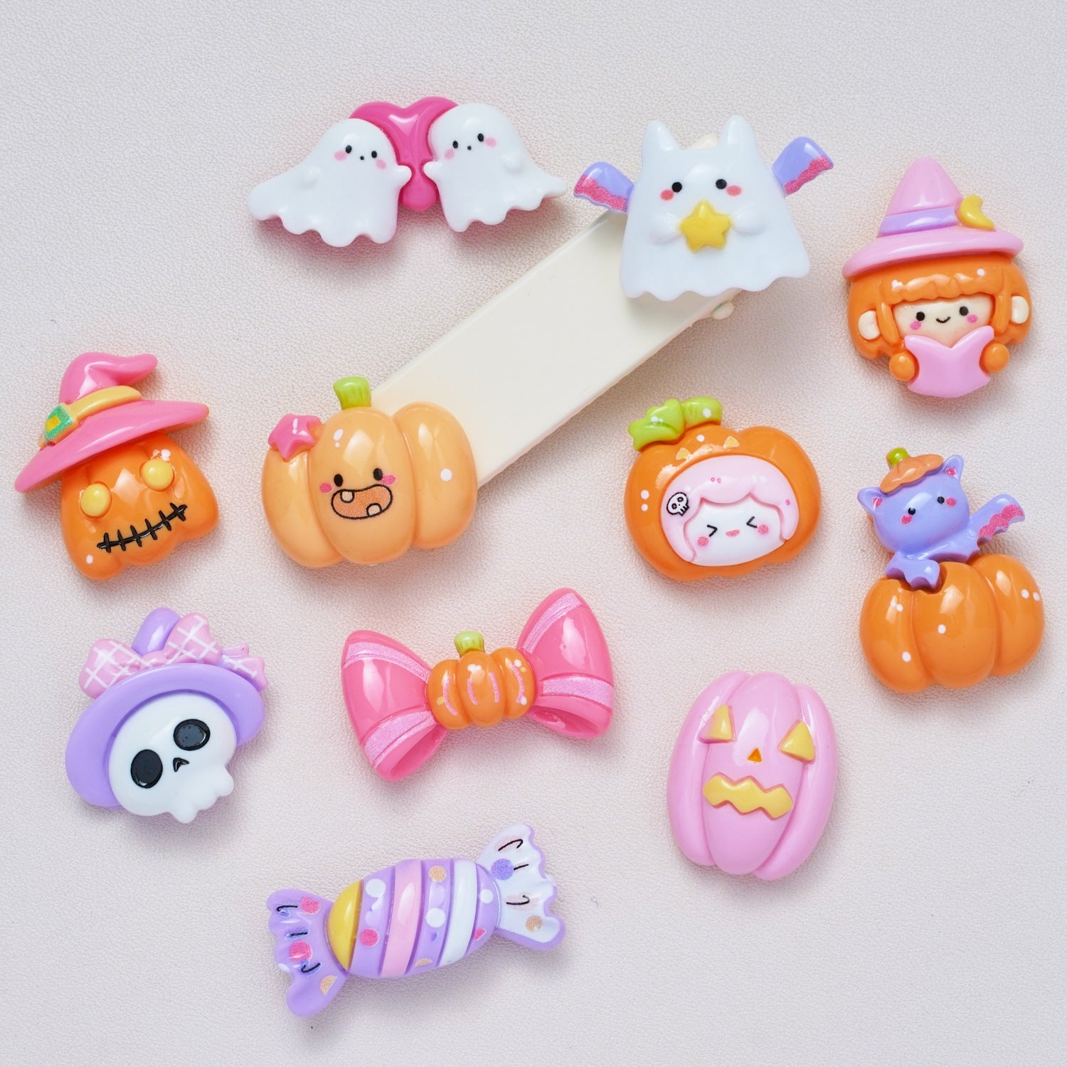 HKM-465427 Wansheng Cartoon Pumpkin Resin Accessories for DIY Jewelry and Phone Cases
