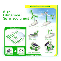 HKM-465555 6-in-1 Solar Model DIY Assembly Kit for Kids - Educational STEM Learning Toy