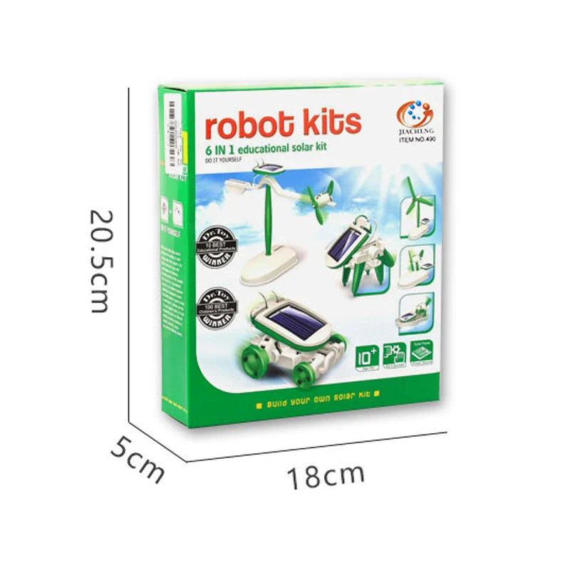 KTX-465555 6-in-1 Solar Model DIY Assembly Kit for Kids - Educational STEM Learning Toy