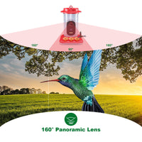 HKM-465555 Intelligent Visual Hummingbird Feeder with 5MP HD Camera and Solar Panel