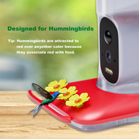 HKM-465555 Intelligent Visual Hummingbird Feeder with 5MP HD Camera and Solar Panel