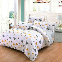 HKM-465619 Cartoon-Themed Cotton Bed Set - 4-Piece Suit for 1.2m and 1.5m Beds, 100% Cotton, 150x200 Quilt Compatible