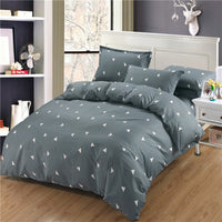 HKM-465619 Cartoon-Themed Cotton Bed Set - 4-Piece Suit for 1.2m and 1.5m Beds, 100% Cotton, 150x200 Quilt Compatible