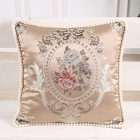 HKM-465747 European Style Embroidered Cushion with PP Cotton Filling for Living Room and Outdoor Use