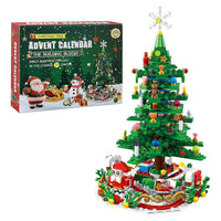 HKM-465747 LED Christmas Tree Building Set with 24-Day Countdown Calendar for Kids Ages 3-6