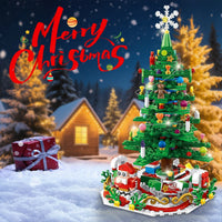 HKM-465747 LED Christmas Tree Building Set with 24-Day Countdown Calendar for Kids Ages 3-6