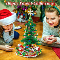 HKM-465747 LED Christmas Tree Building Set with 24-Day Countdown Calendar for Kids Ages 3-6