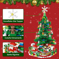 HKM-465747 LED Christmas Tree Building Set with 24-Day Countdown Calendar for Kids Ages 3-6