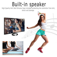 HKM-465811 Wii Double Color Gamepad with Motion Plus, Built-in Speaker, and Anti-Skid Silicone Case