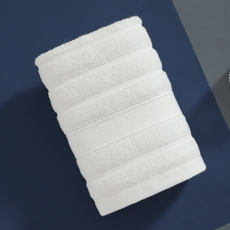 HKM-465875 Pure Cotton Hand Towel in Noble Blue, Gentleman Gray, Cherry Blossom Pink, and Pearl White