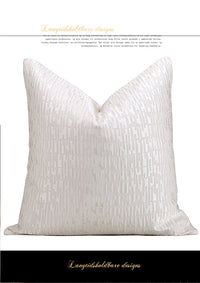 HKM-466131 Luxurious Gold Striped Pillow Covers – 30x50cm, 45x45cm & 50x50cm Polyester Cushions