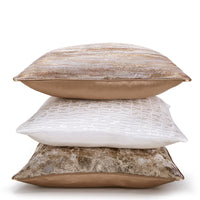 HKM-466131 Luxurious Gold Striped Pillow Covers – 30x50cm, 45x45cm & 50x50cm Polyester Cushions
