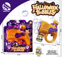 HKM-466259 Automatic Bubble Maker with LED Lights for Kids - Halloween Bubble Machine, Ages 5 and Up