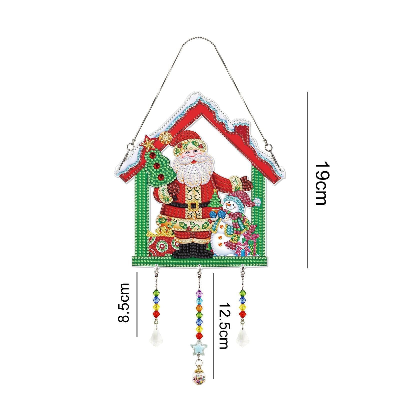 HKM-466259 Handmade 5D Beaded Diamond Painting Ornaments for Christmas - DIY Home Decor