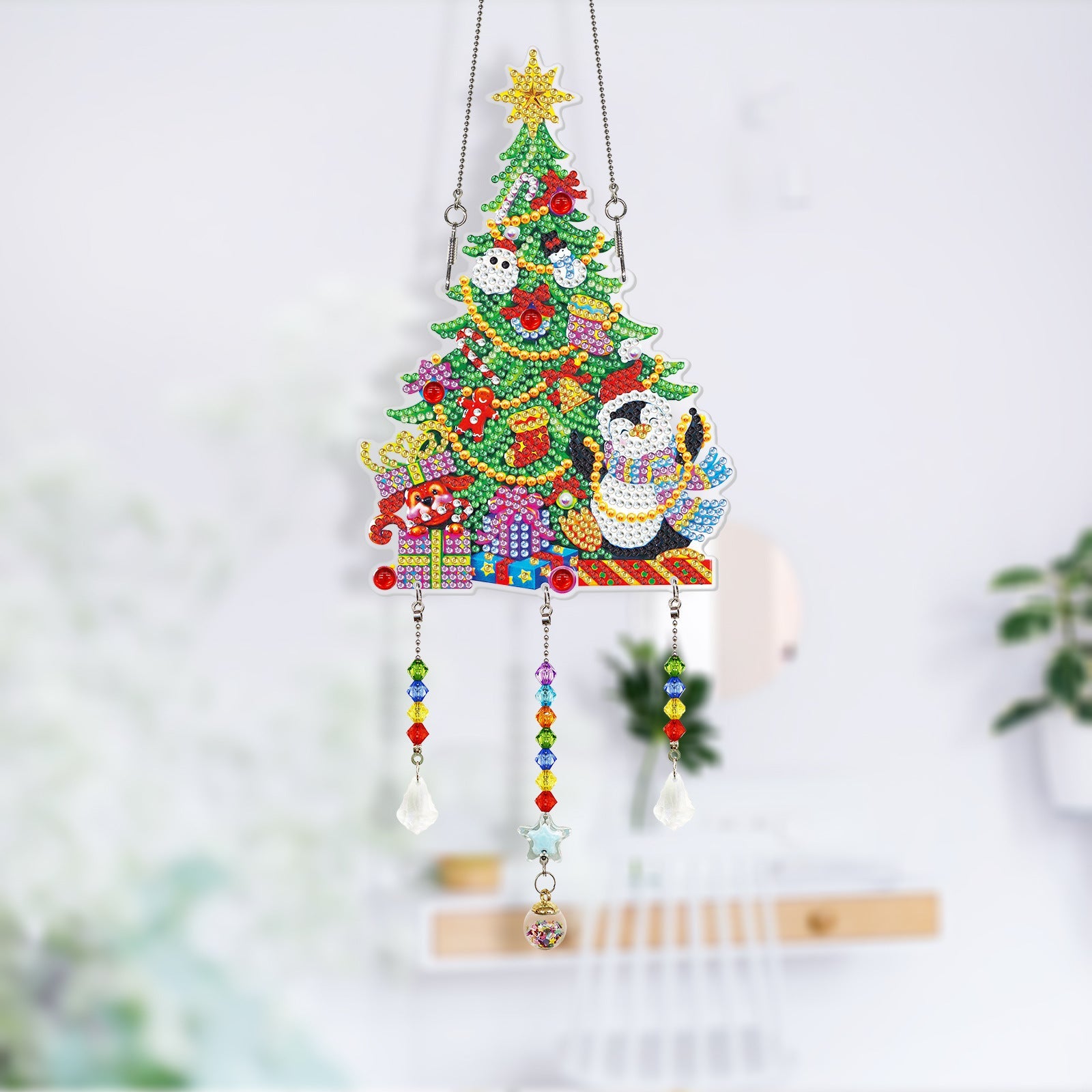 HKM-466259 Handmade 5D Beaded Diamond Painting Ornaments for Christmas - DIY Home Decor