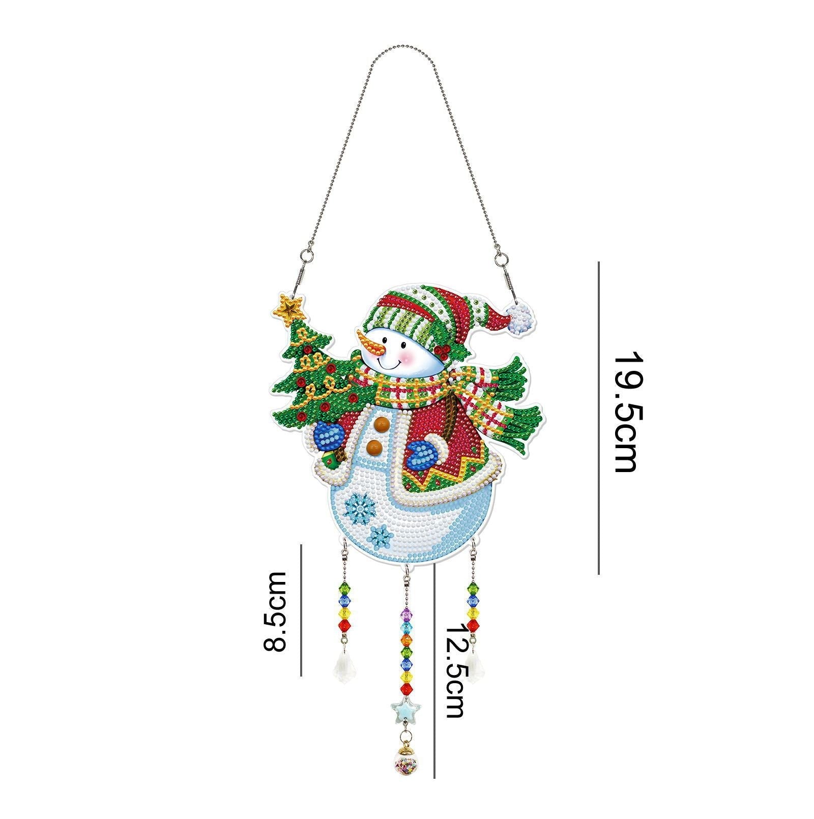 HKM-466259 Handmade 5D Beaded Diamond Painting Ornaments for Christmas - DIY Home Decor