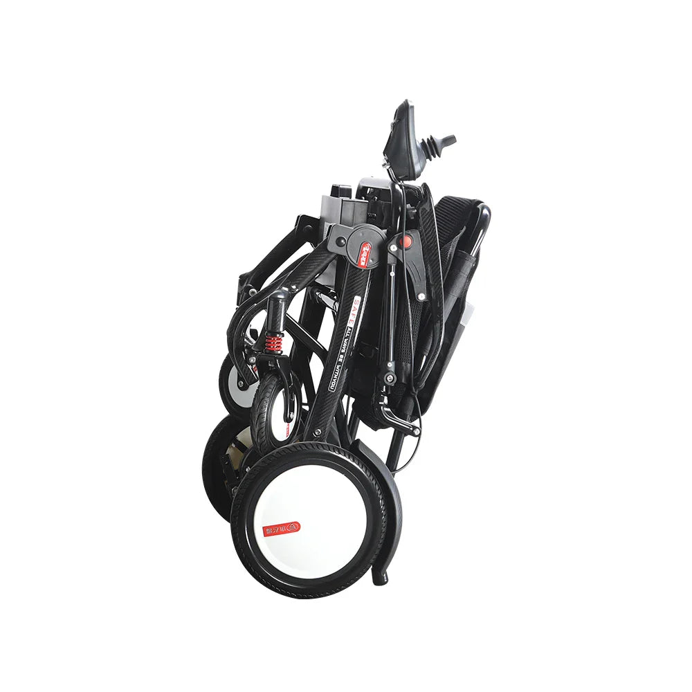 KTX-466323 Lightweight Portable Folding Electric Wheelchair with Brushless Motors - 16kg, 100kg Capacity, 12Ah Lithium Battery