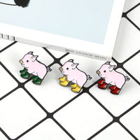 HKM-466387 Charming Animal-Themed Alloy Cartoon Brooch for Unisex Styling