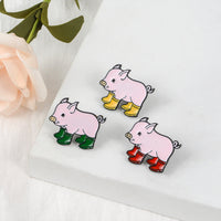 HKM-466387 Charming Animal-Themed Alloy Cartoon Brooch for Unisex Styling