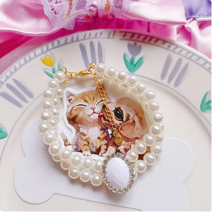 HKM-466451 Cat Water Drop Pendant Necklace for Pets - Multiple Styles and Sizes Available