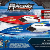 HKM-466451 High Speed Remote Control Racing Boat - Electric 2.4G Mini Water Toy for Ages 5 and Up