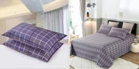 HKM-466451 Three-Piece Aloe Cotton Bed Sheet Set - Soft, Durable, No Pilling or Fading, Includes Pillowcases