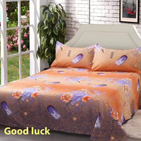 HKM-466451 Three-Piece Aloe Cotton Bed Sheet Set - Soft, Durable, No Pilling or Fading, Includes Pillowcases