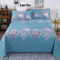 HKM-466451 Three-Piece Aloe Cotton Bed Sheet Set - Soft, Durable, No Pilling or Fading, Includes Pillowcases