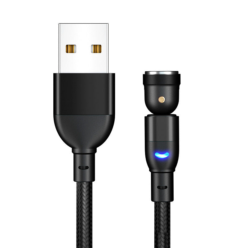 HKM-466515 Three-in-One Magnetic Charging Cable with 540° Suction and 1m Length