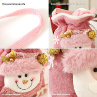 HKM-466579 Cartoon Snowman Gift Handbag for Children with Elk Design - Cloth Material