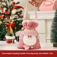 HKM-466579 Cartoon Snowman Gift Handbag for Children with Elk Design - Cloth Material