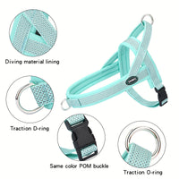 HKM-466643 Reflective Chest Strap with Hand Holding Rope for Small to Large Dogs - Available in Multiple Colors