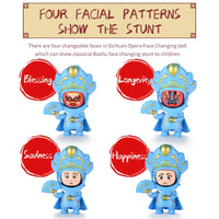 HKM-466707 Sichuan Opera Face Change Doll - Traditional Cultural Toy Pendant for Ages 3+